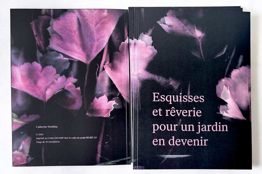 Microédition Esquisses et rêverie pour un jardin en devenir
